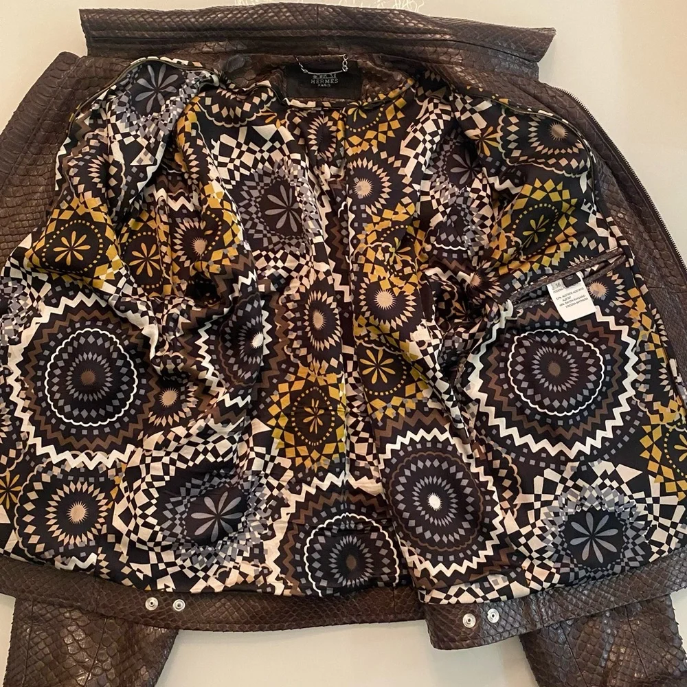 Python leather jacket - Picture 8 of 10